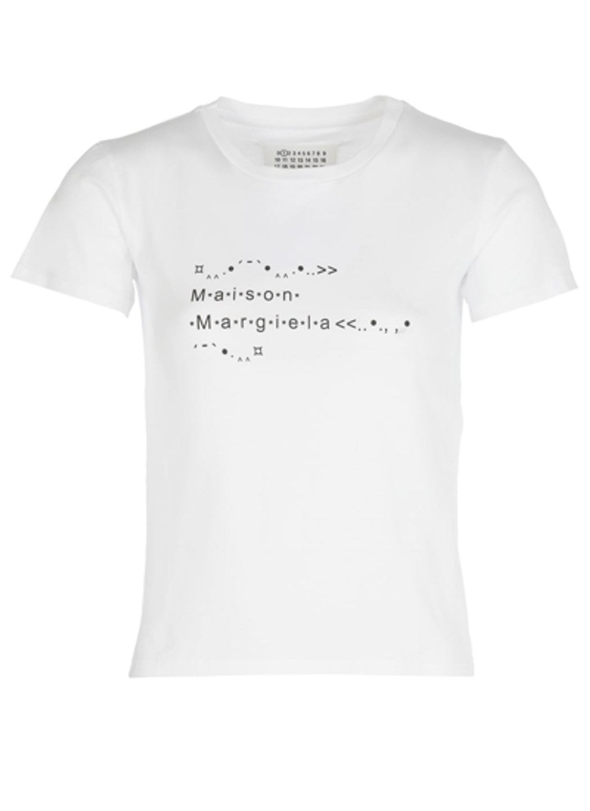 Maison Margiela Logo-Print Short-Sleeved White T-Shirt