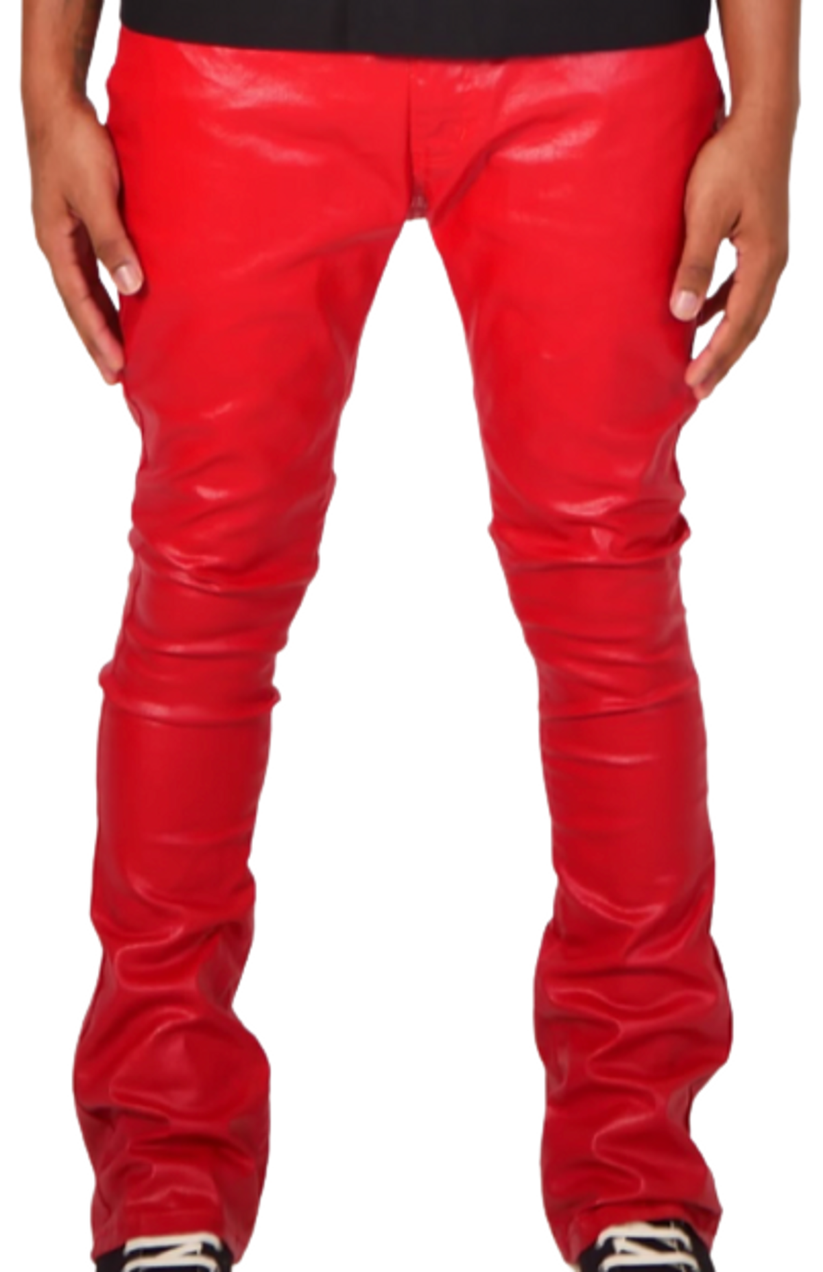 The Vision Clothing Co. Red Flared Wax Logo Denim