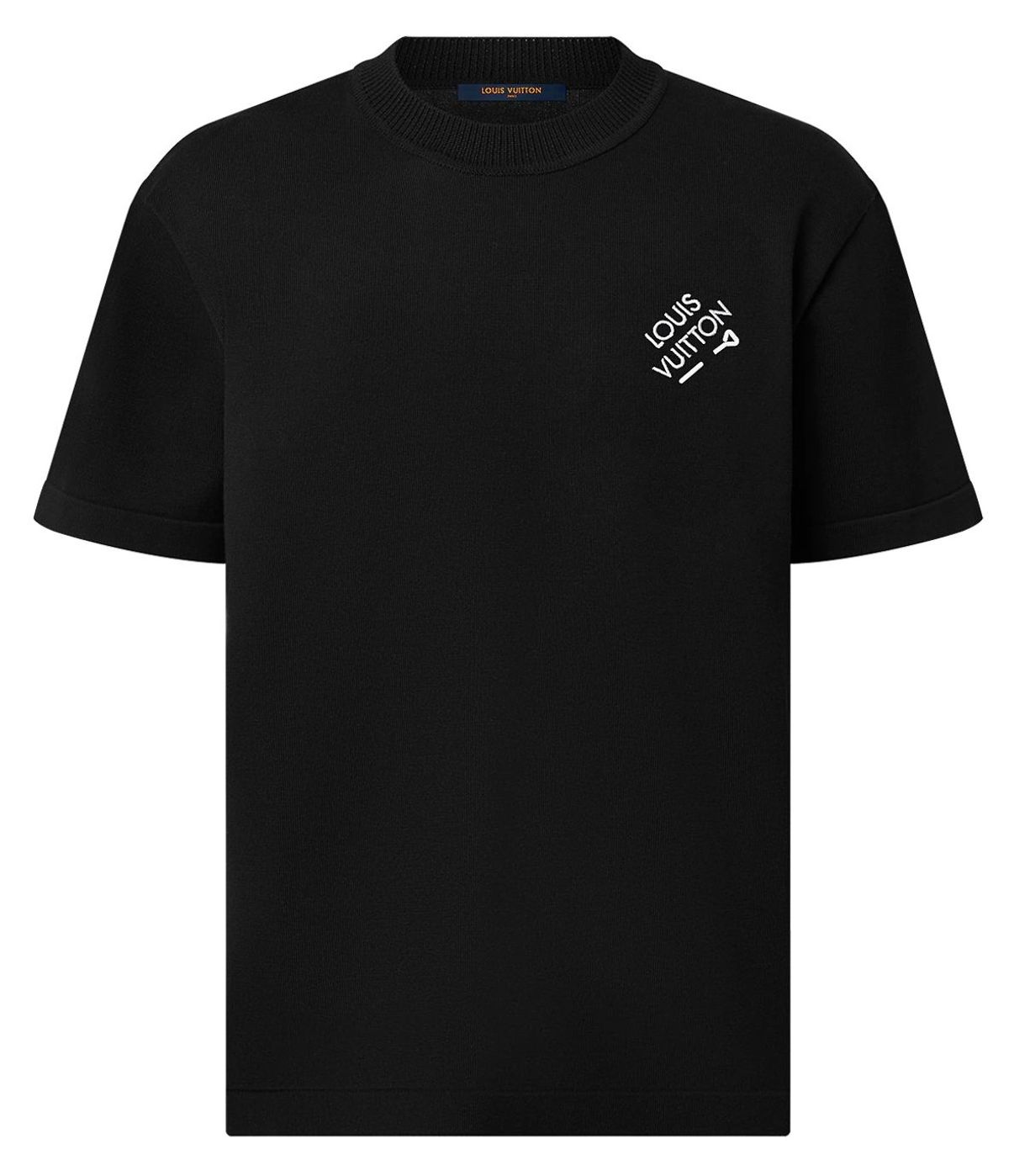 Louis Vuitton Signature Short-Sleeved Black T-Shirt