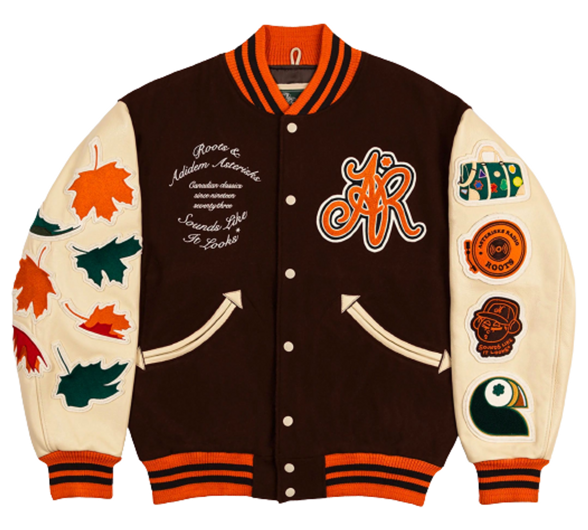 Roots × Adidem Asterisks* Multi-Patch Awards Jacket