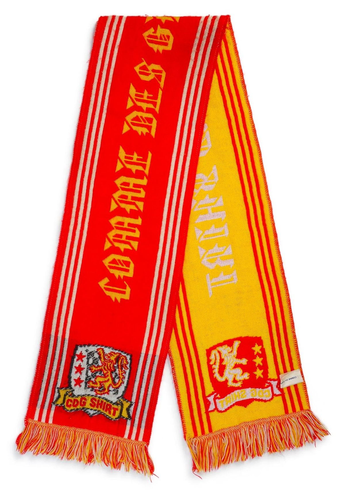 Comme Des Garcons Shirt Football Red / Yellow Scarf