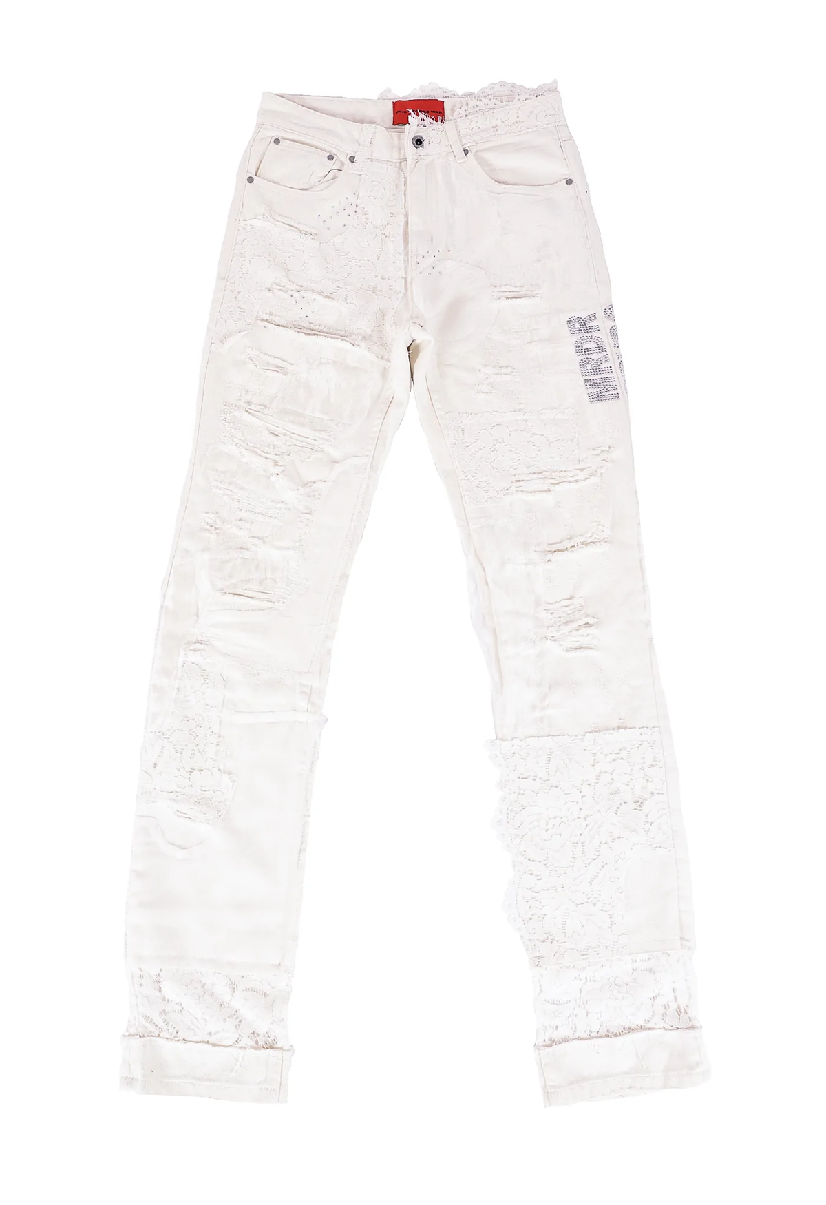 Who Decides War Cloud Altar Lace Denim Jeans