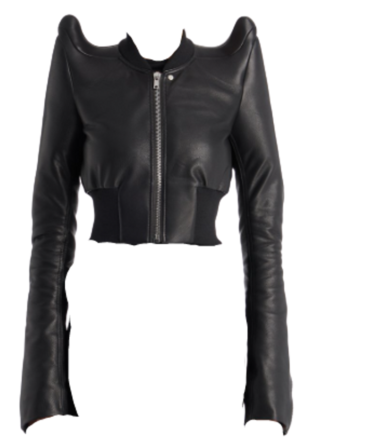 Rick Owens Black Cow Leather Bomber