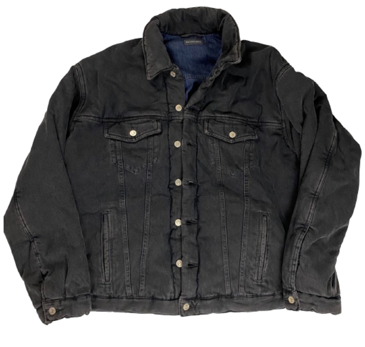 Balenciaga Grey Padded Denim Jacket WHAT’S ON THE STAR?