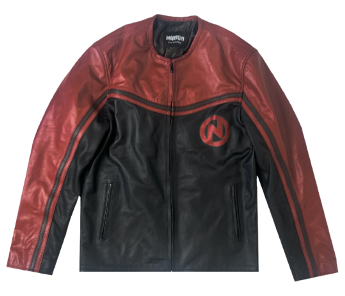 Nyrva Thriller Red Moto Biker Jacket