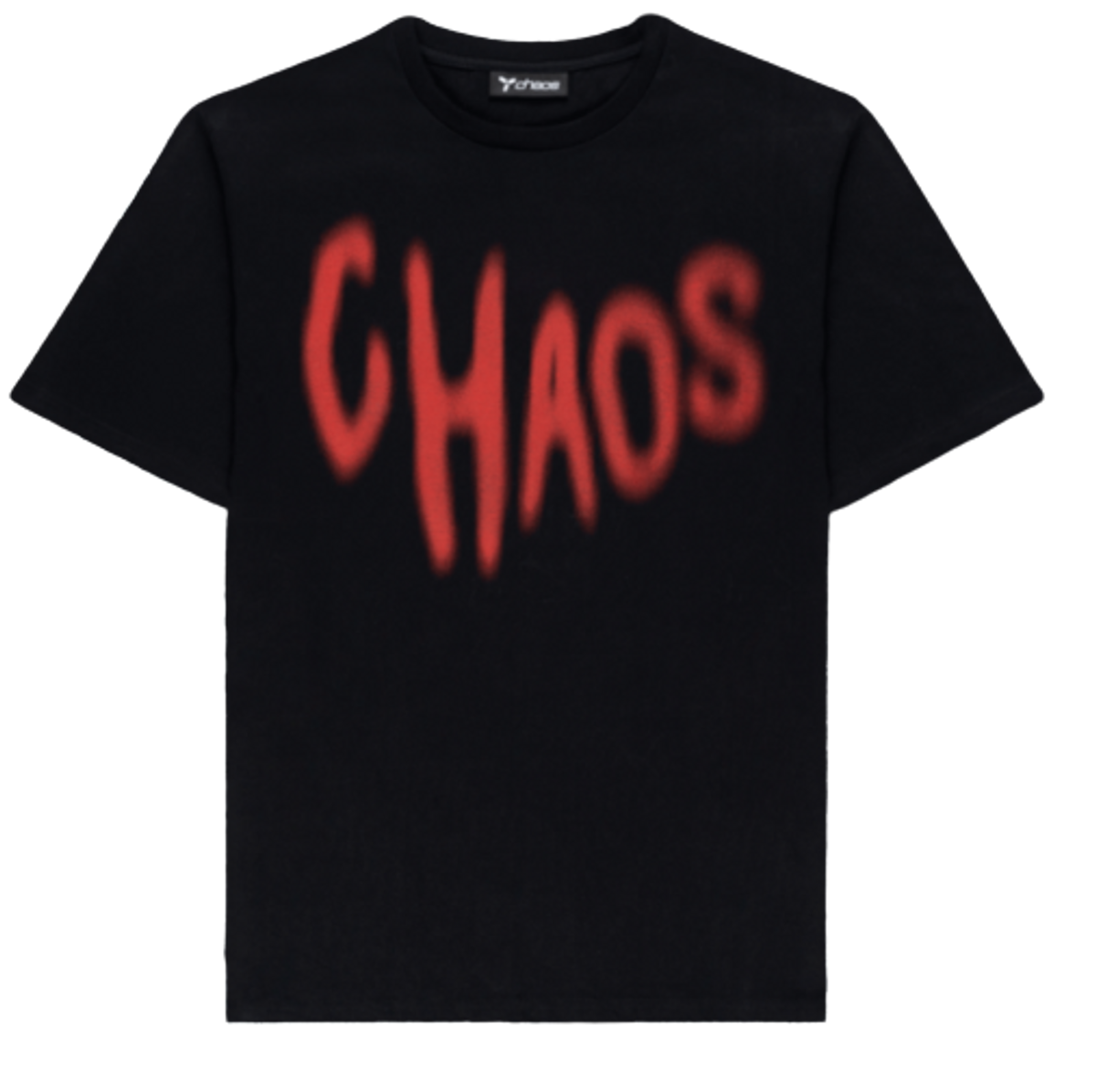 Chaos Gone Global Chaos Black Red Logo T-Shirt