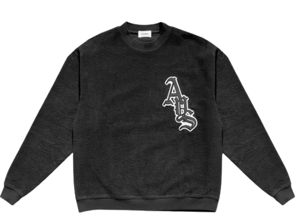 Askyurself Black Logo Crewneck Sweater