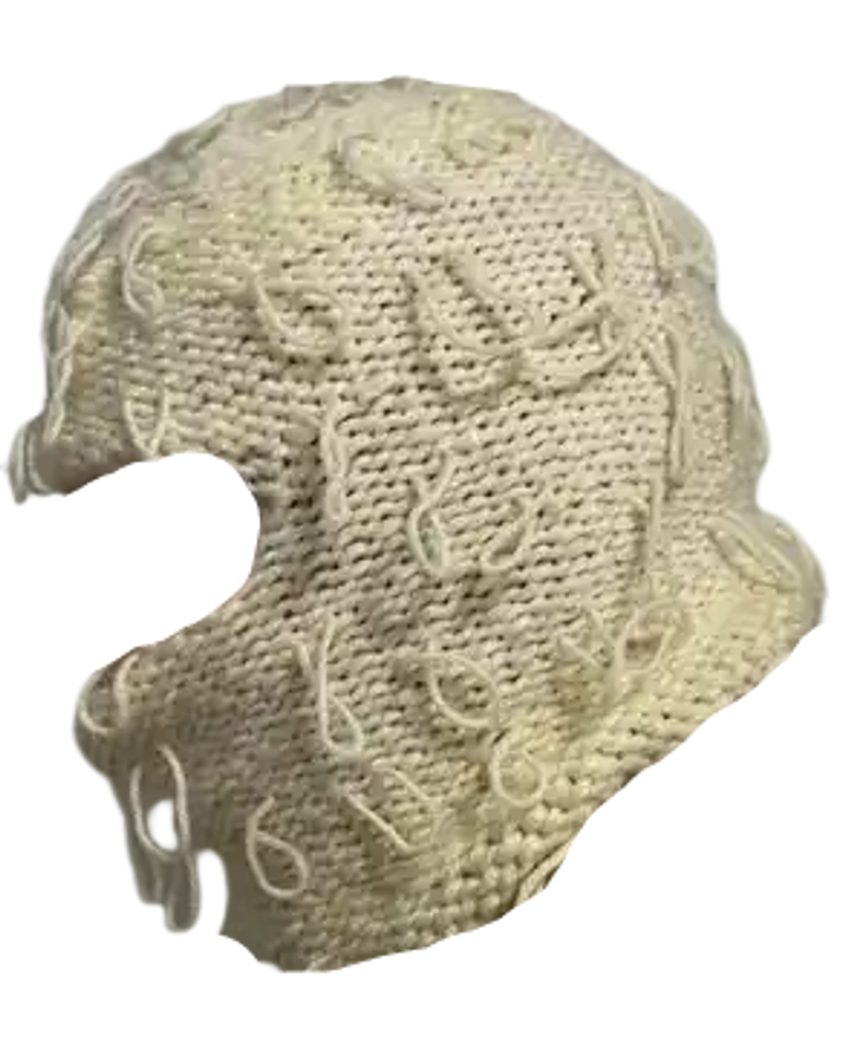 Greedy Unit CreamTurban Handmade Balaclava