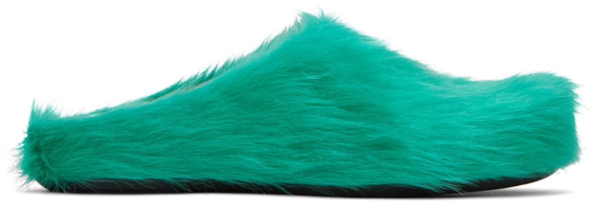 Marni Green Fussbett Sabot Loafers