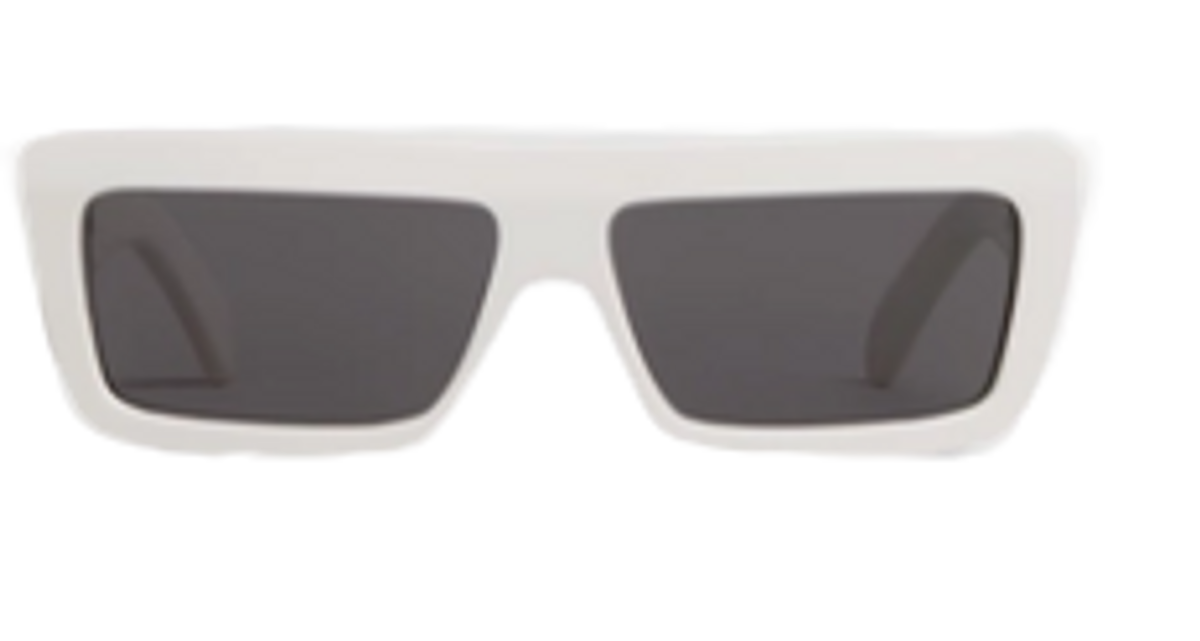 Celine Monochroms White Sunglasses