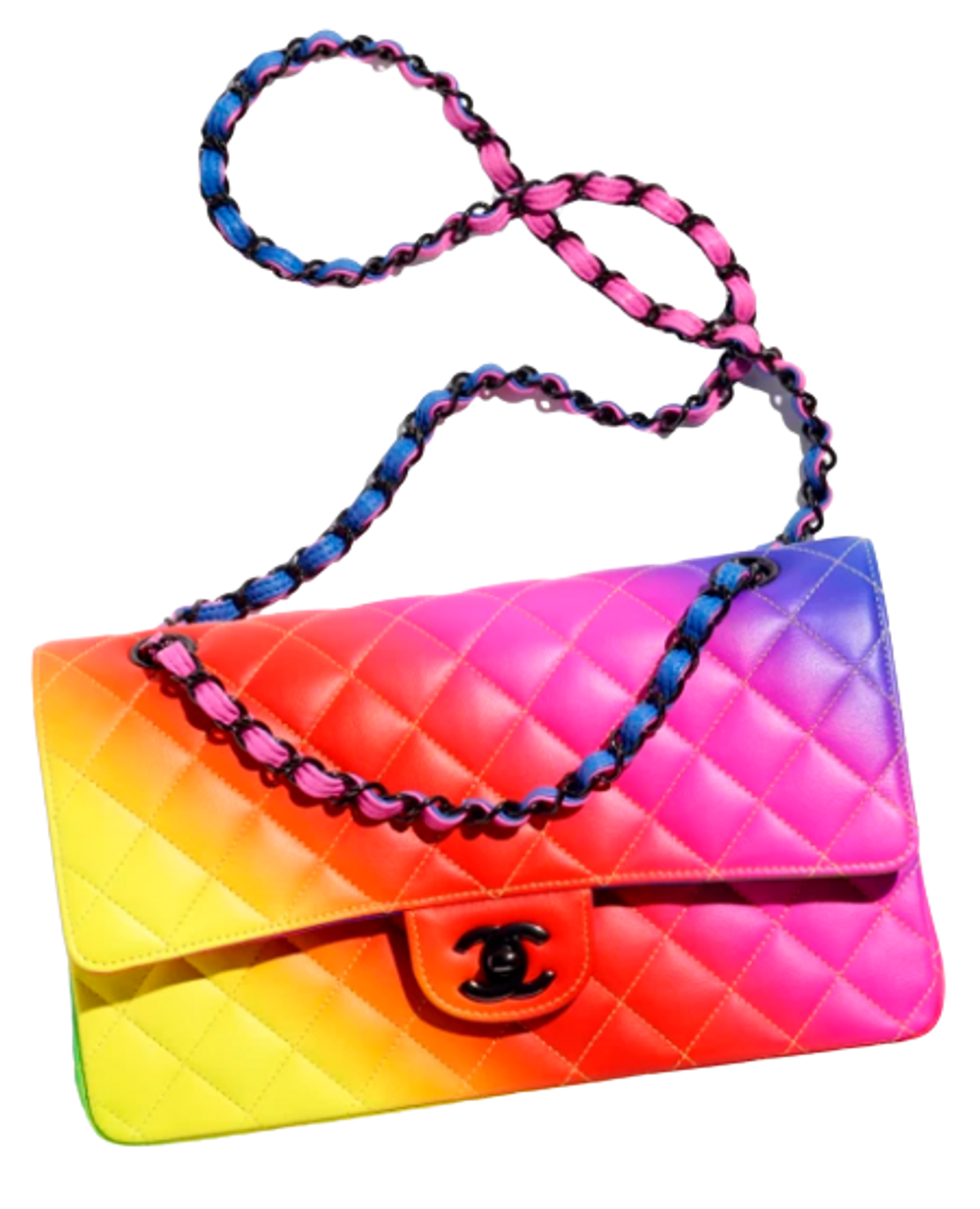 Chanel Metallic Calfskin Gold Metal Bag