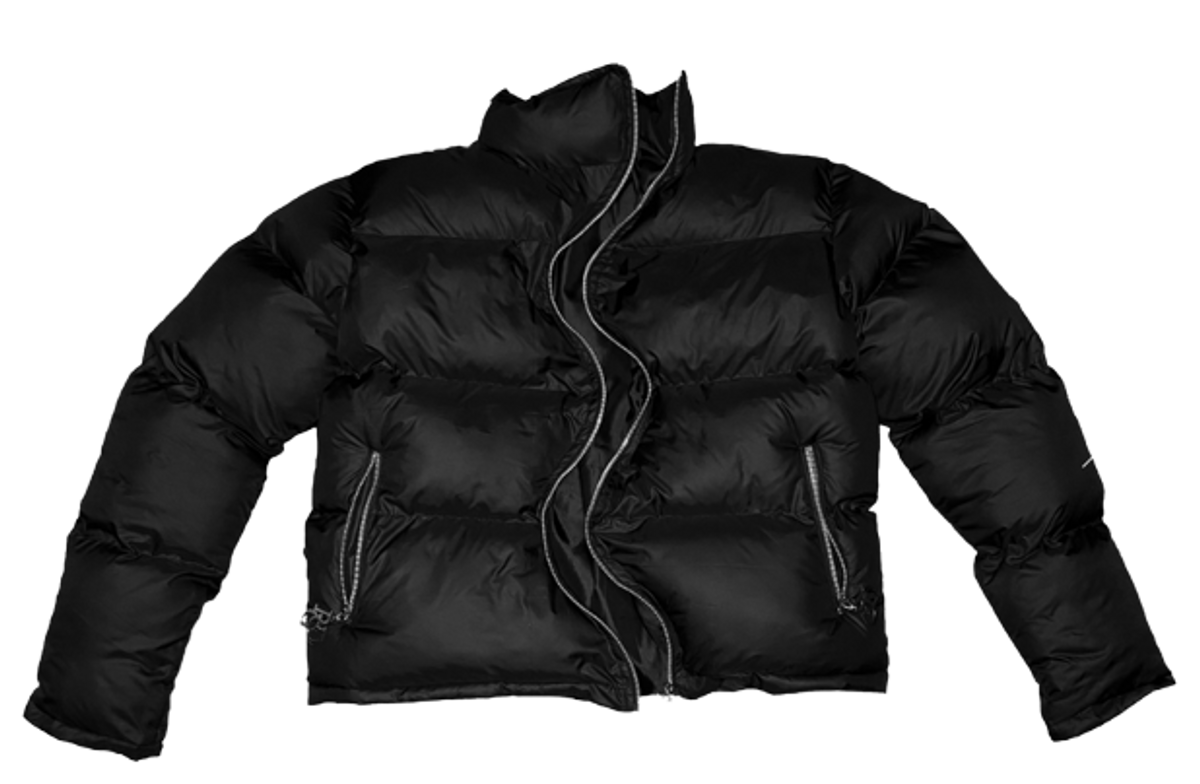 Round Da Globe Zig Zag Puffer Black Jacket