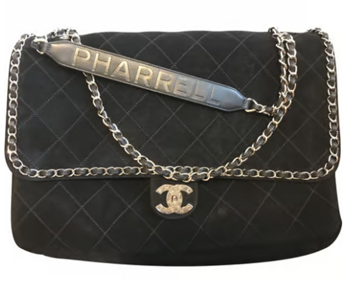 Chanel × Pharrell Williams Merch Black Leather Bag