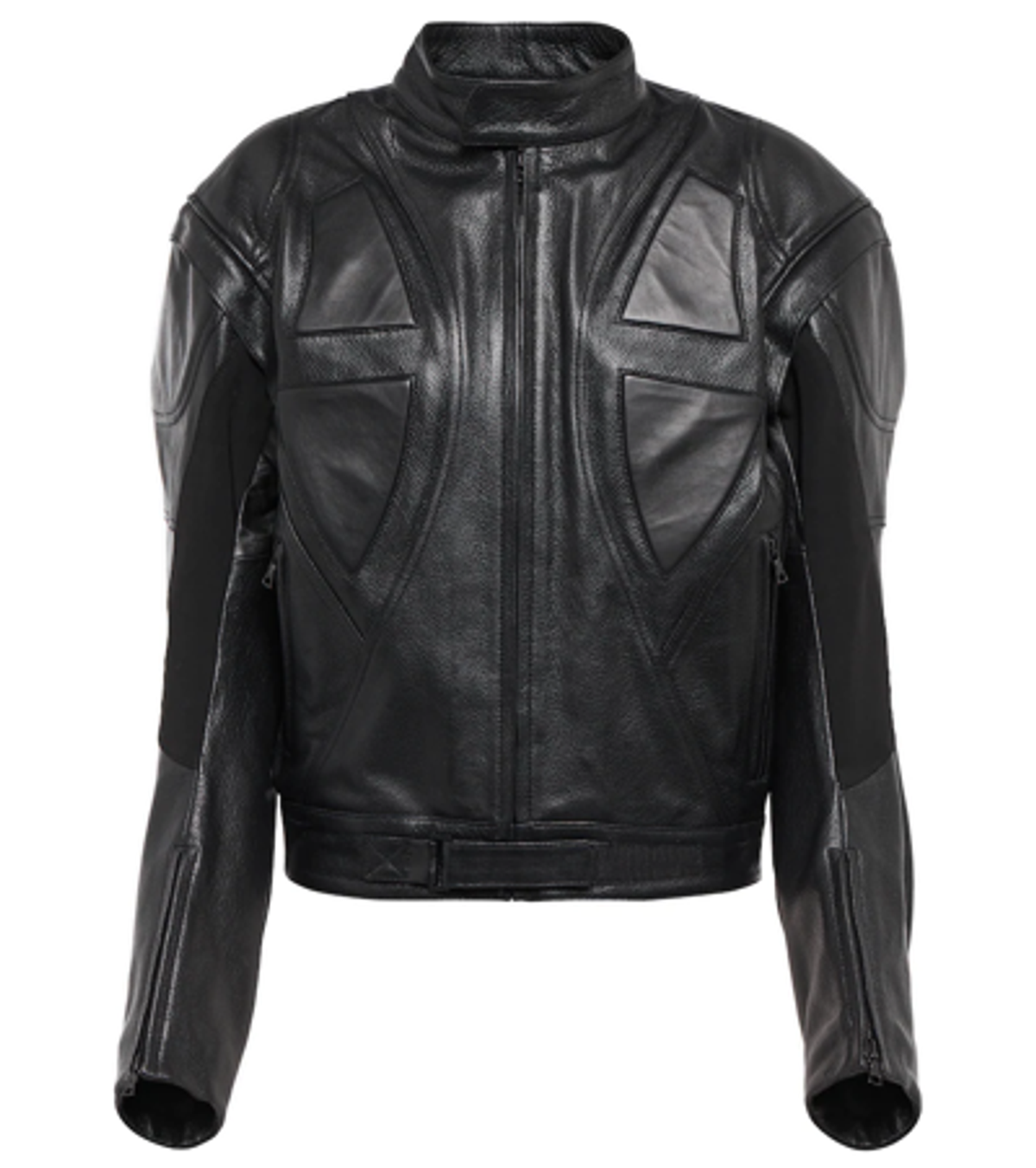 David Koma Leather Black Jacket