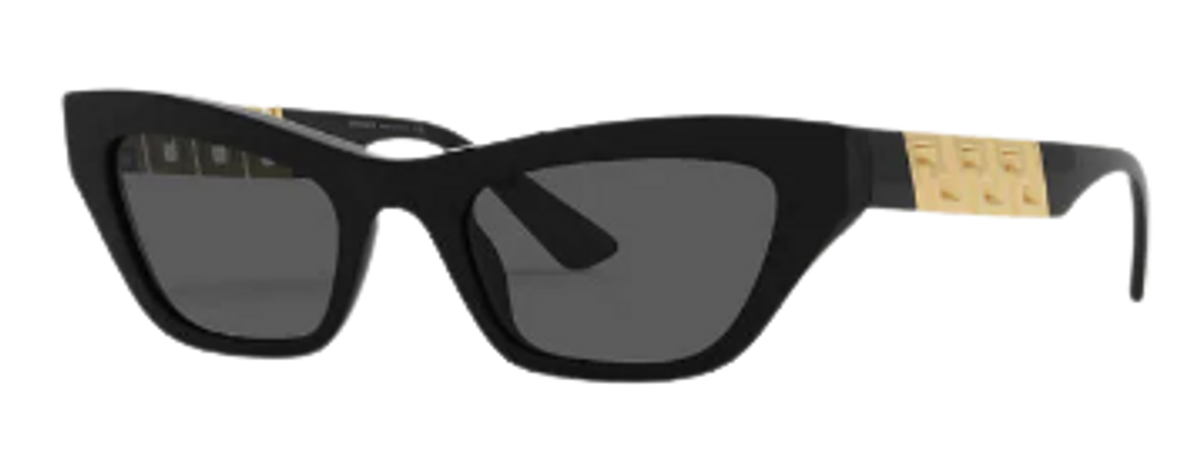 Versace La Greca Black Sunglasses