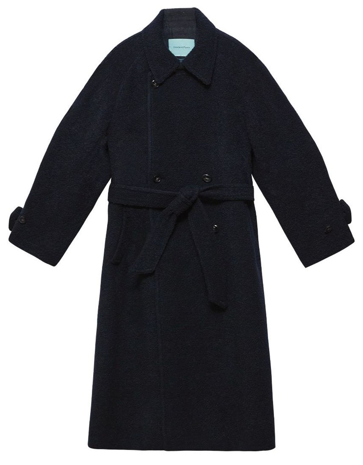 Instantfunk Belted Double Wool Coat