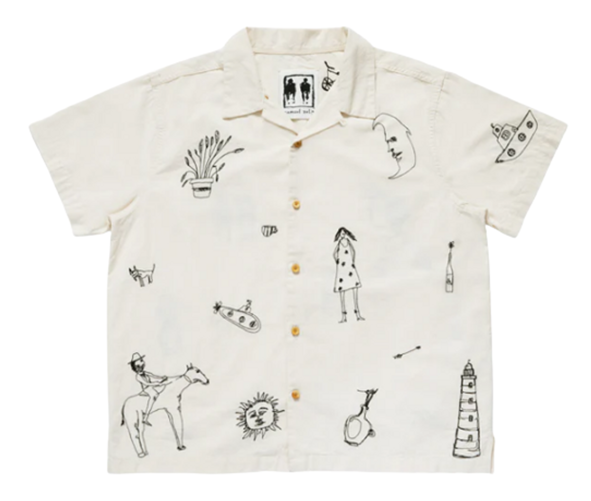 Samuel Zelig Embroidered Camp Shirt