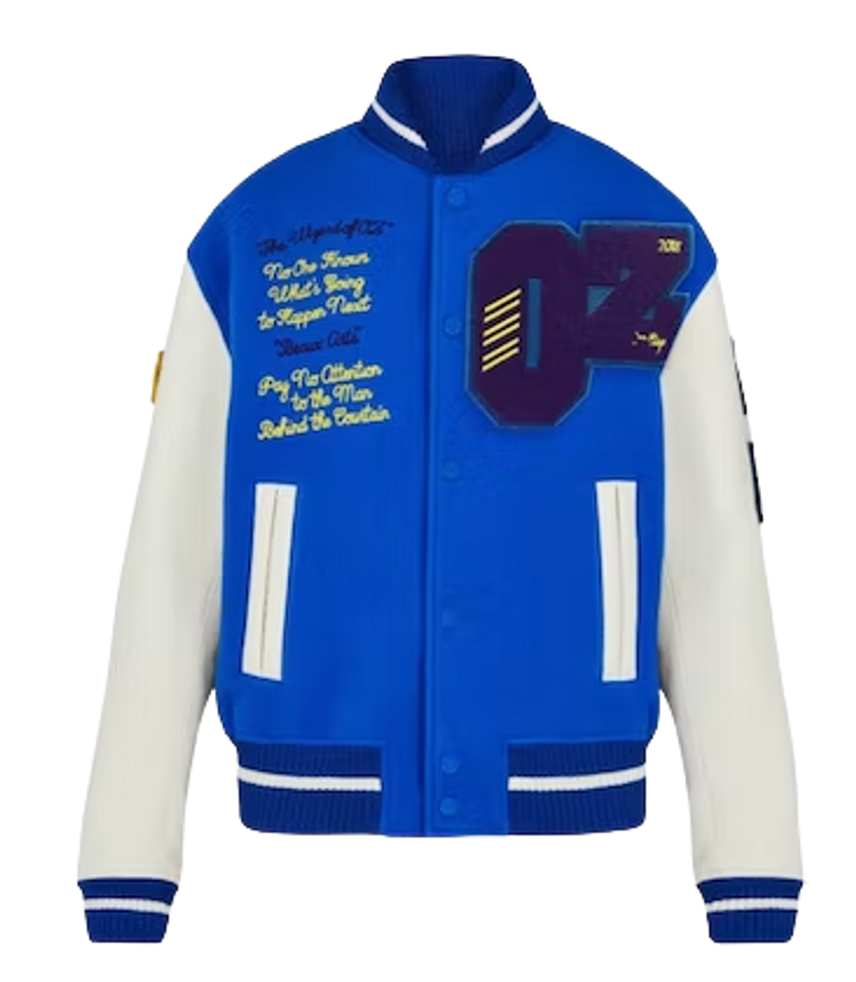 Louis Vuitton Oz Blue White Varsity Jacket