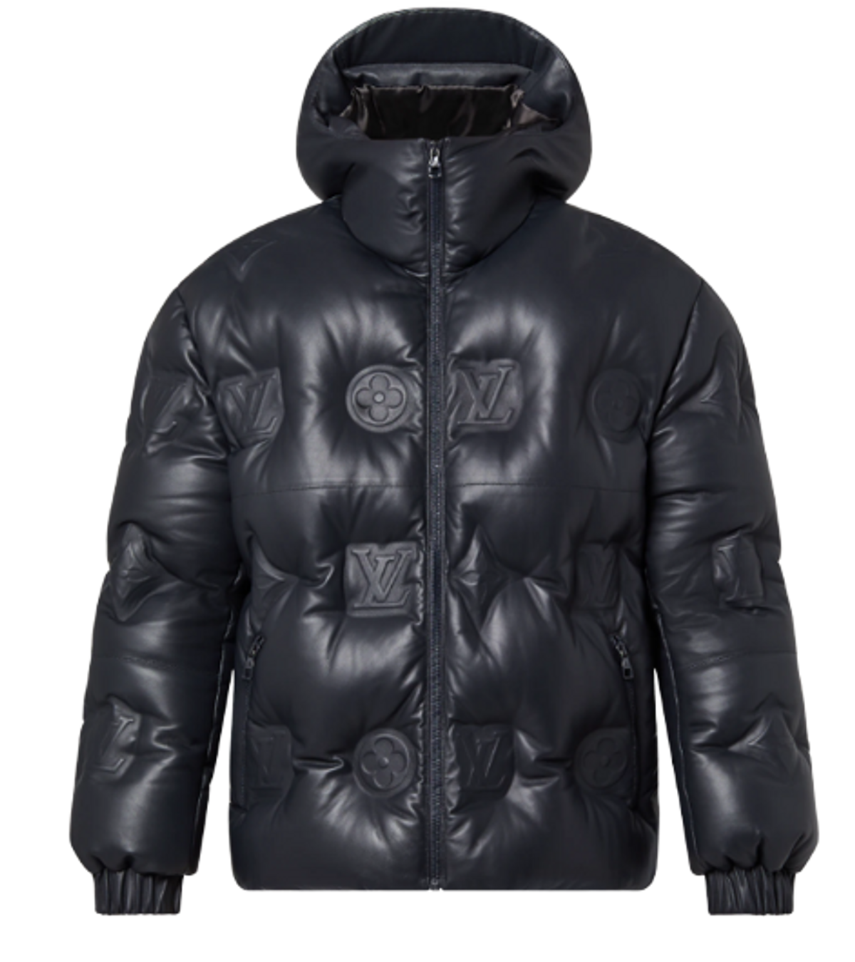 Louis Vuitton Monogram Leather Black Jacket