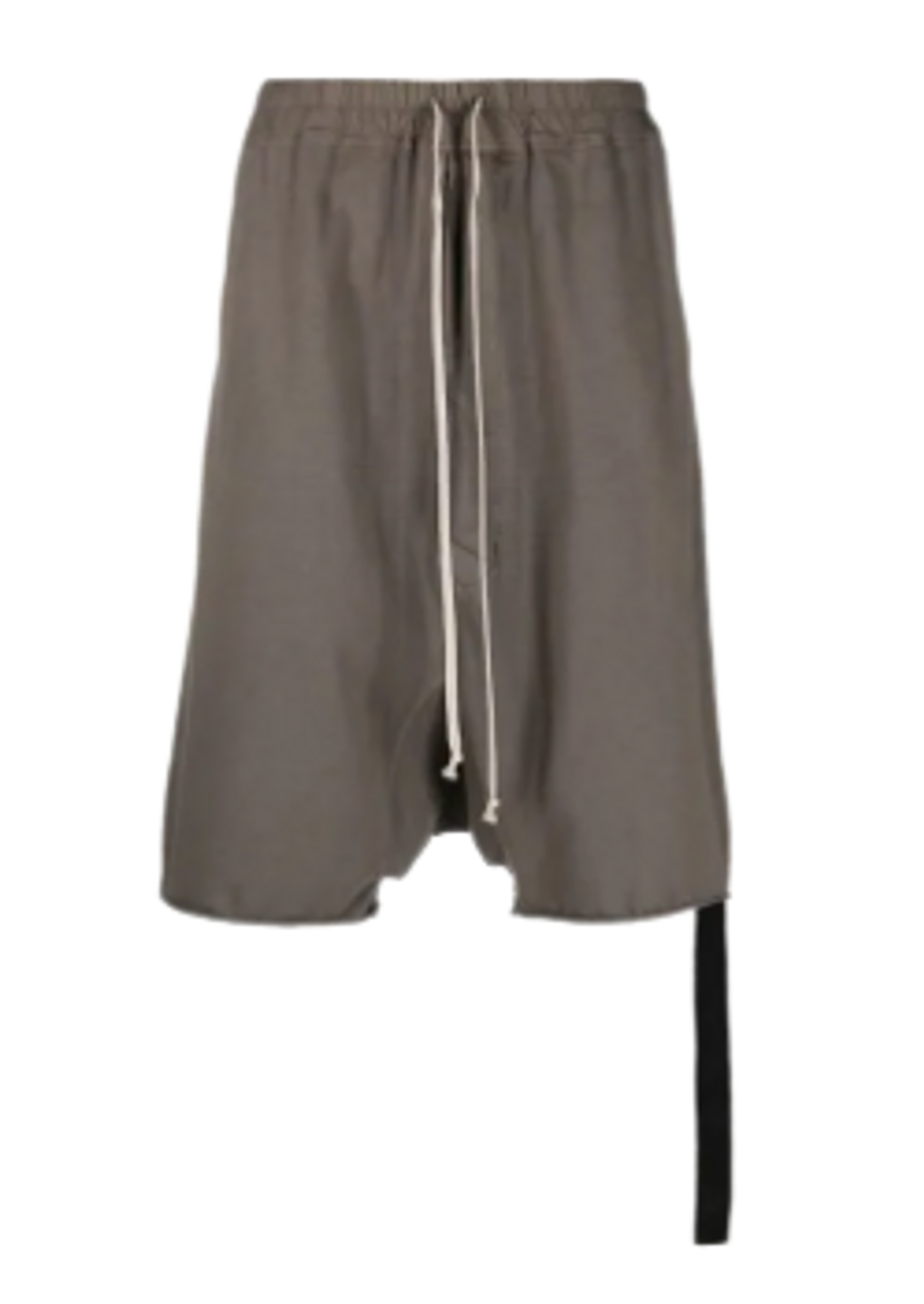 Rick Owens Pods Drawstring Grey Track Shorts