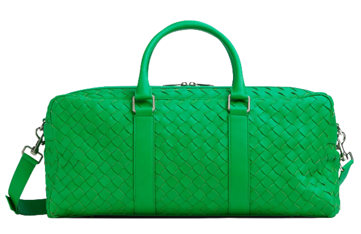Bottega Veneta Intrecciato Parakeet Gym Bag