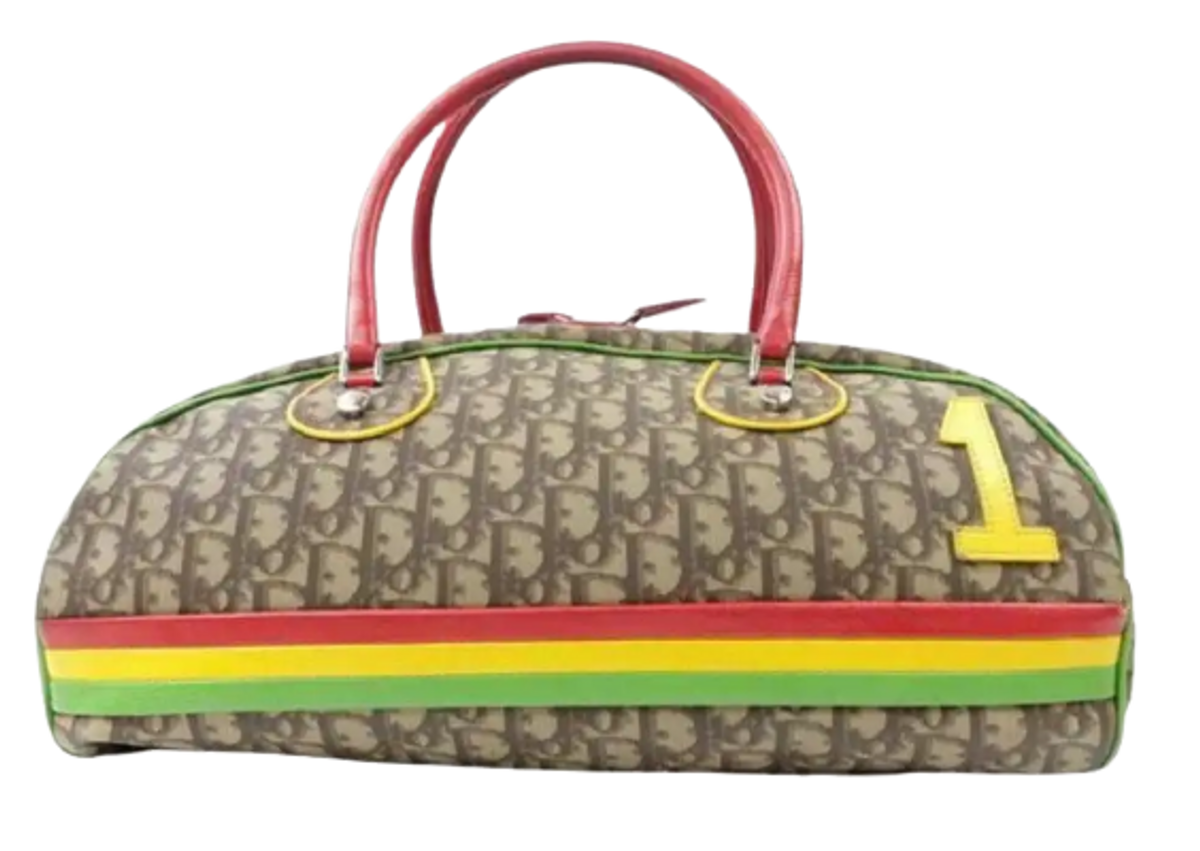 Dior Rasta Monogram Trotter Boston Bag