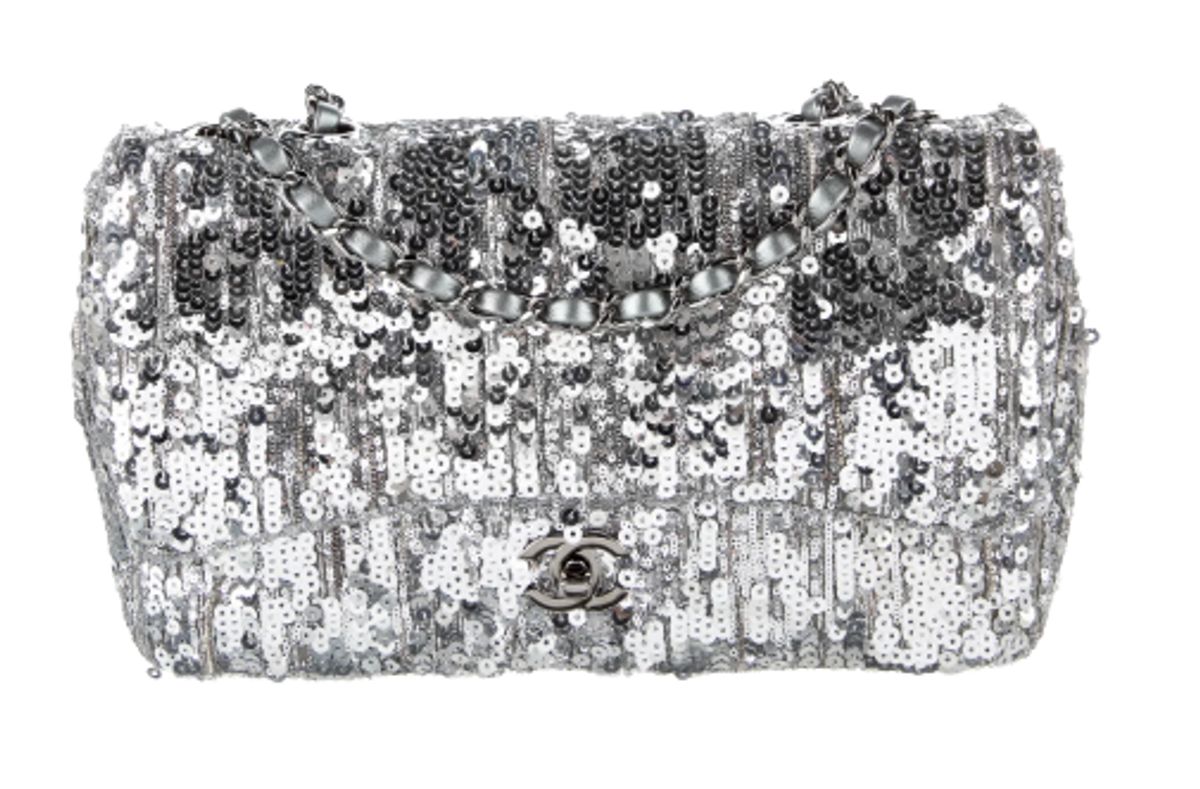 Chanel Medium Sequin Single Flap Bag