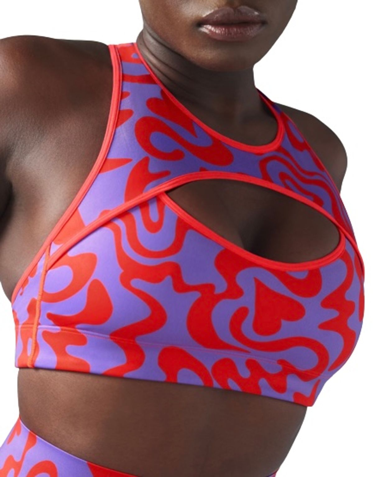 Savage X Fenty Hotline Medium-Impact Purple Mist Love Dizzy Sports Bra