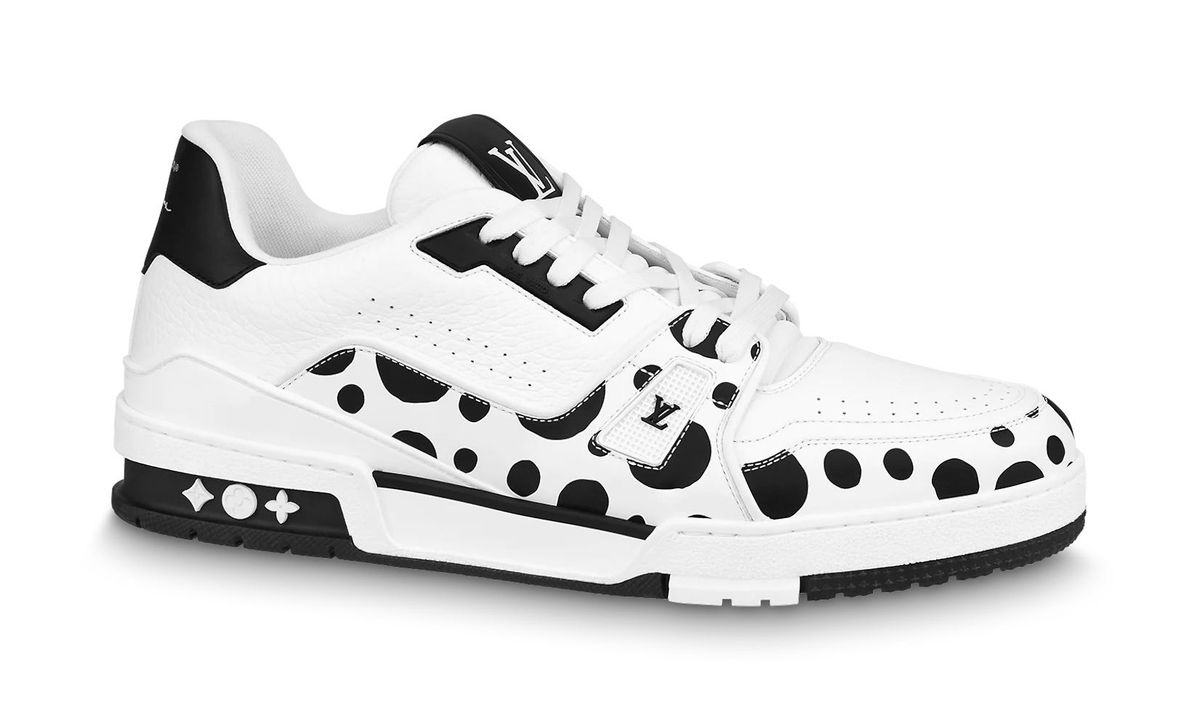 Louis Vuitton × Yayoi Kusama LV Dots Black White Trainer Sneakers
