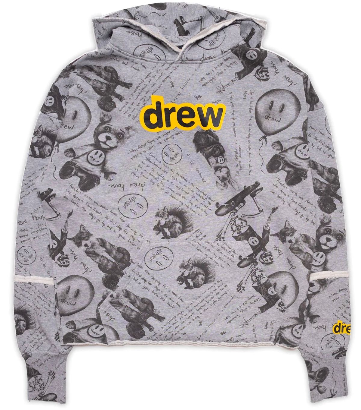 Drew House Secret Deconstructed Idears/Heather Grey Hoodie