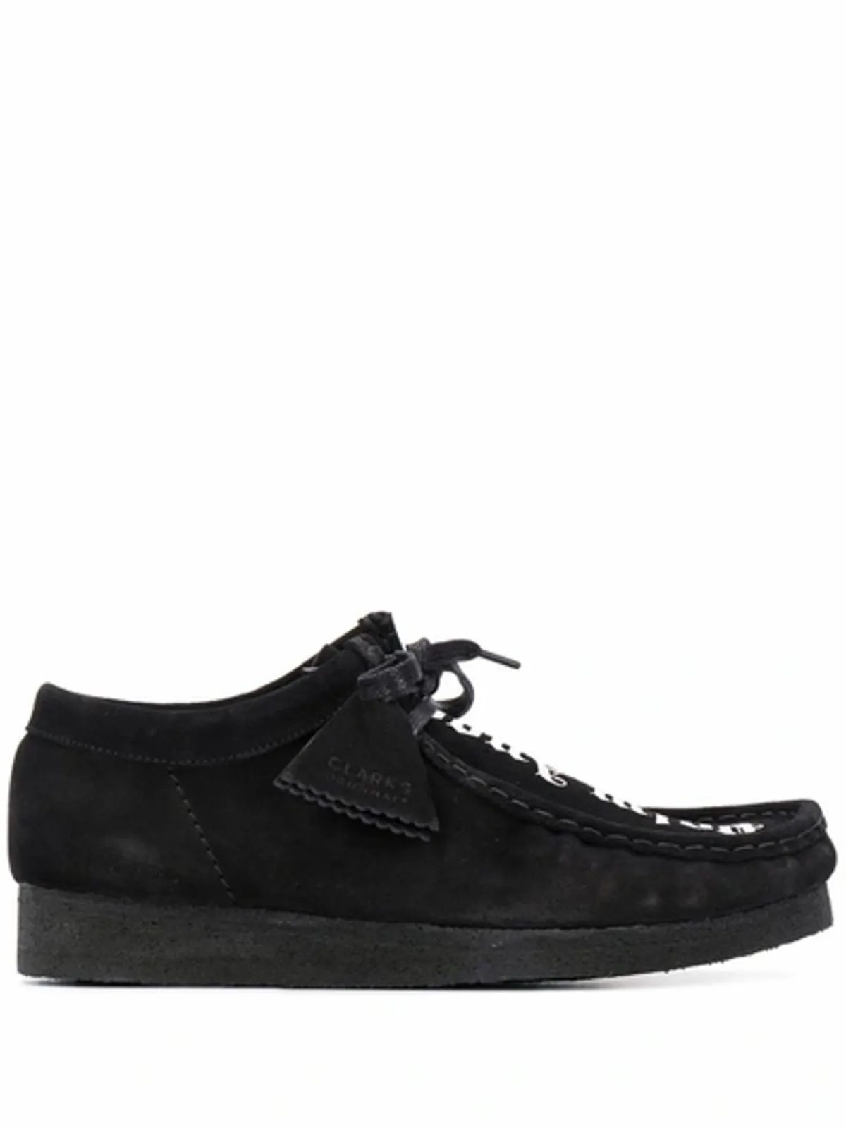 Palm Angels Logo Wallabee Black Suede Sneakers
