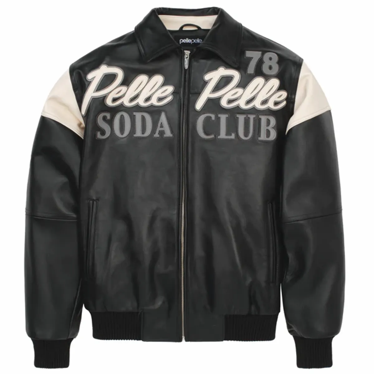 Pelle Pelle Soda Club Plush Leather Black Jacket