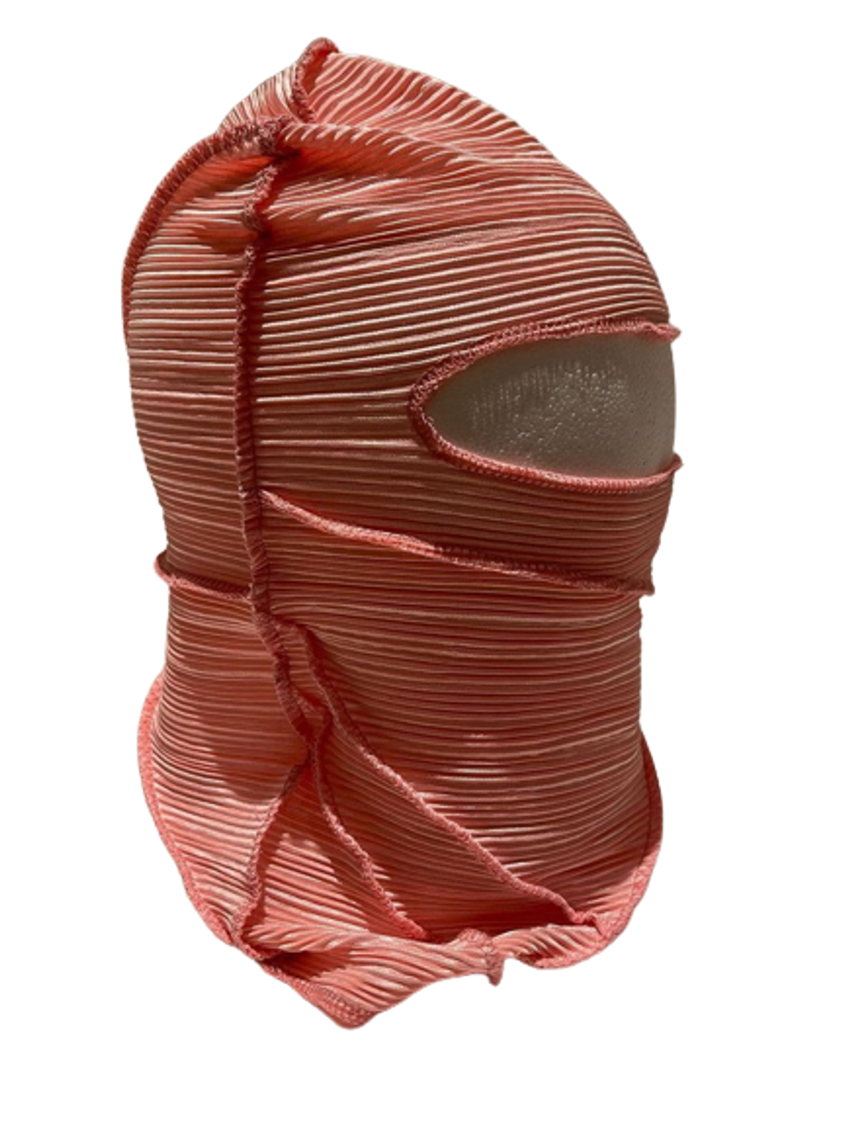 Brain Face Pink Wool Balaclava