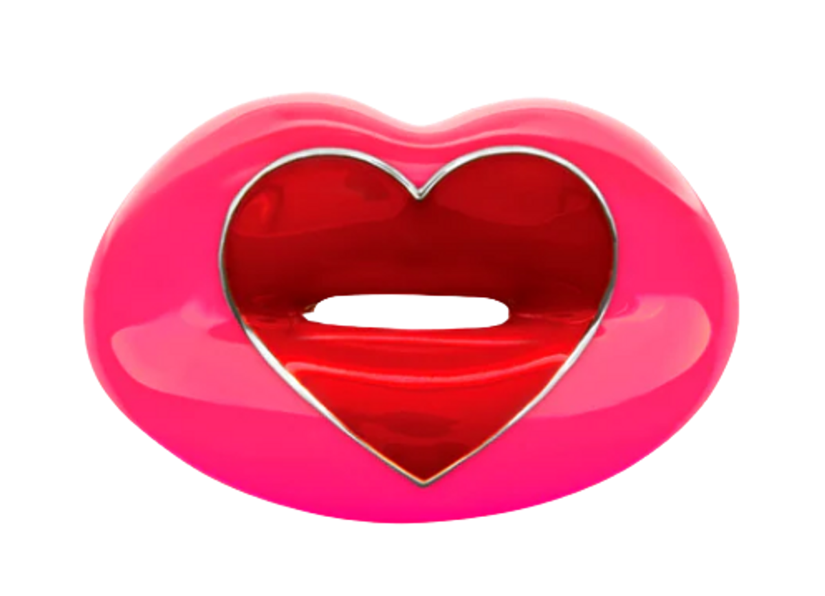 Hotlips by Solange Neon Pink Loveheart