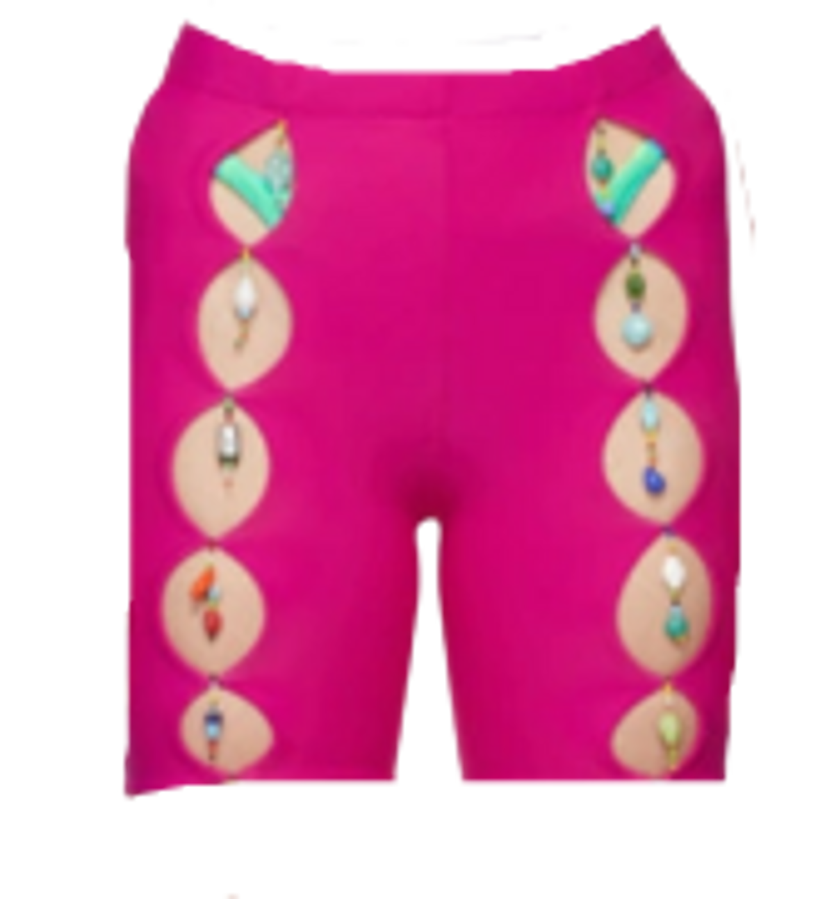 Marshall Columbia Pink Bead Cut Out Bike Shorts