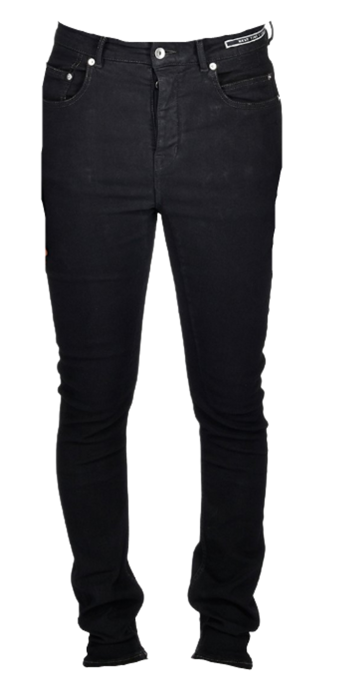 Rick Owens Black Strobe Detroit Cut Jeans