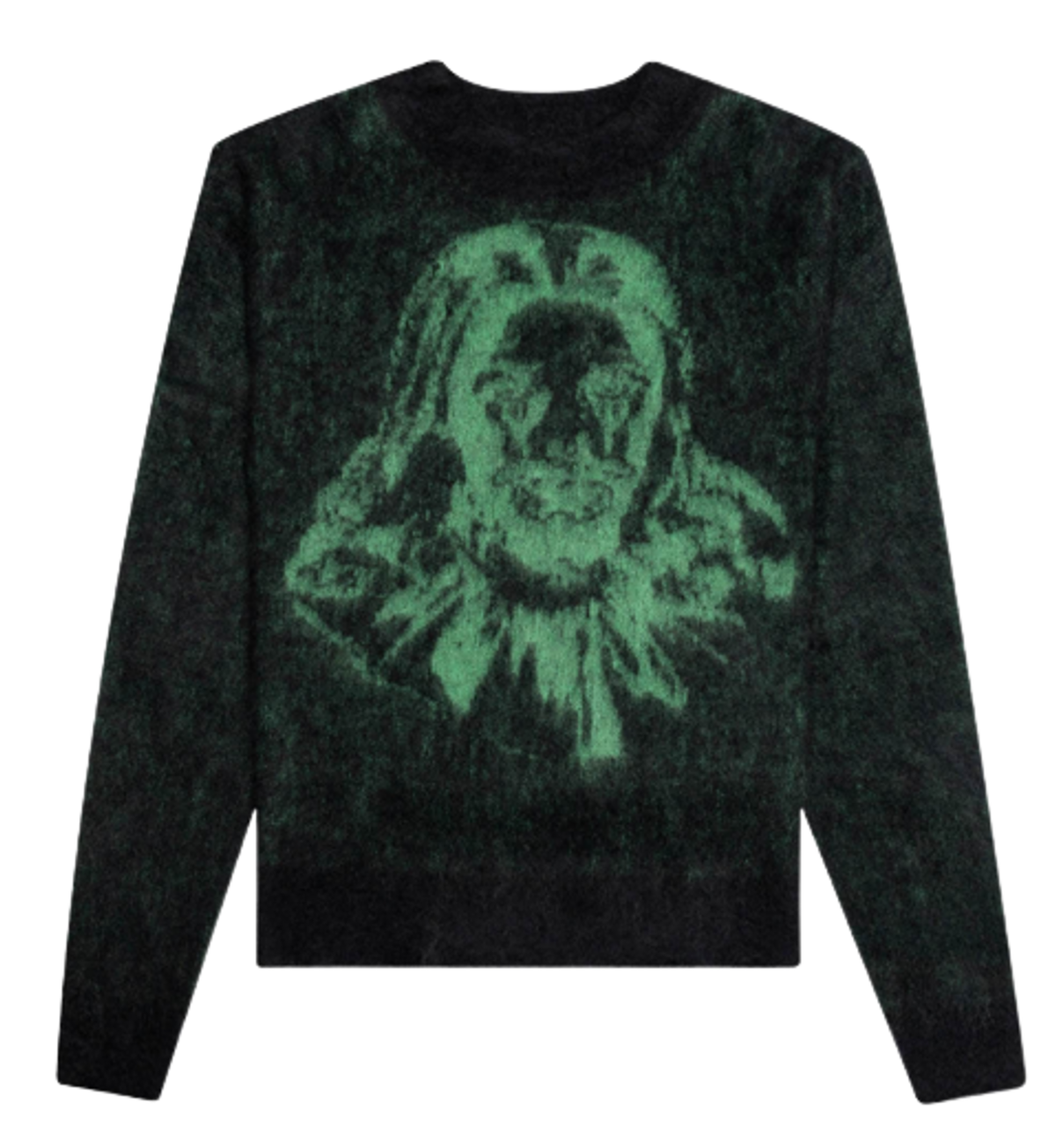BornxRaised × Saint Michael Clown Knit Black Sweater