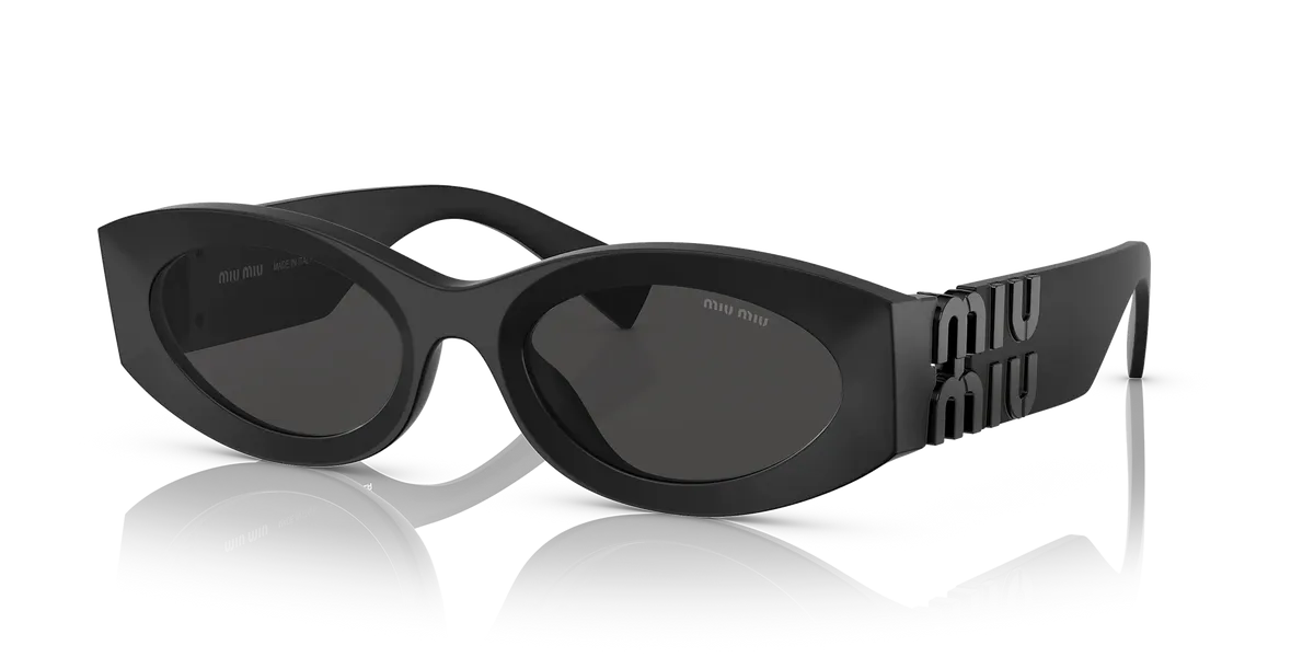 Miu Miu MU 11WS 54 Dark Grey & Matte Black Sunglasses