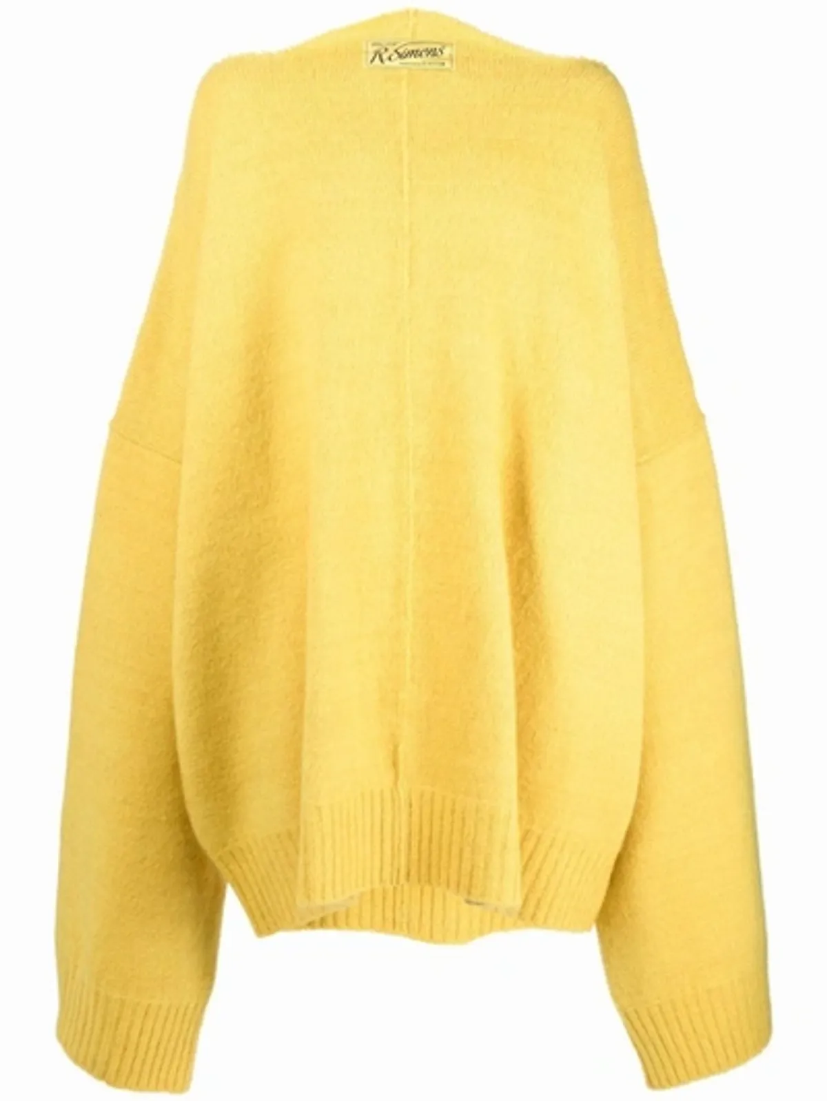 Raf Simons Yellow Oversized-Sleeve Wool-Blend Jumper