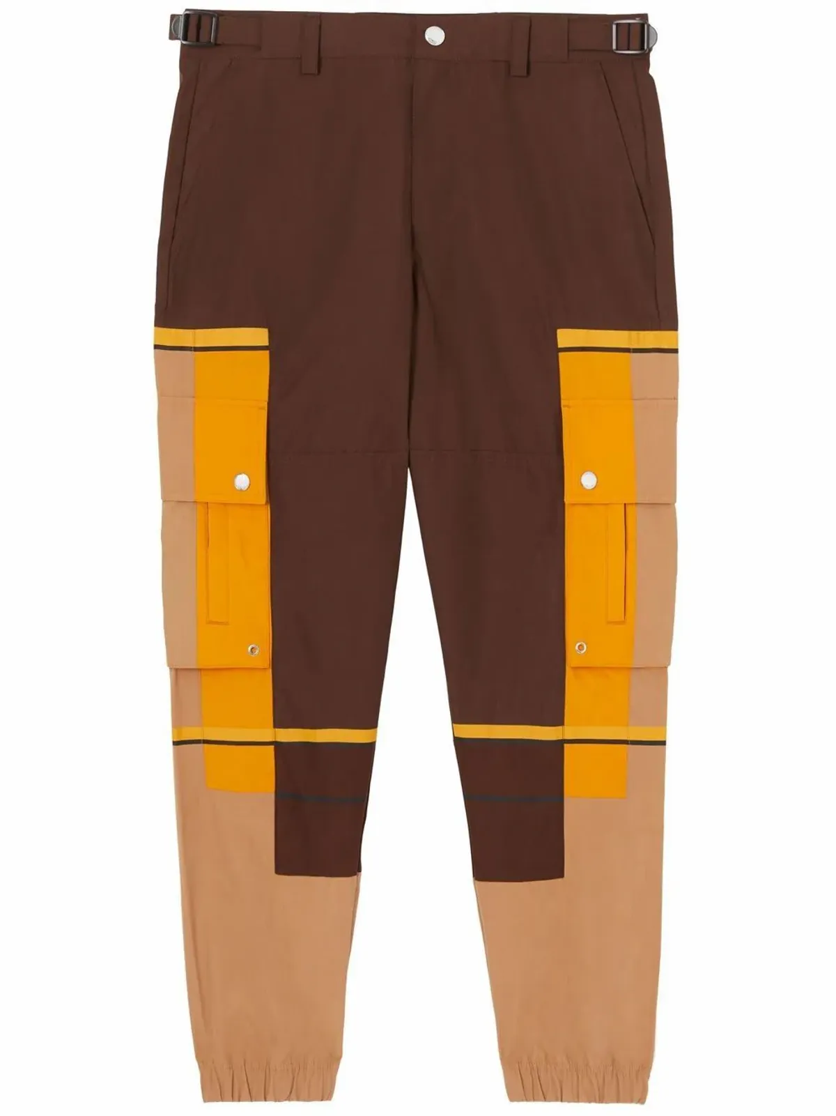 Burberry Colour-Block Technical Cotton Cargo Pants