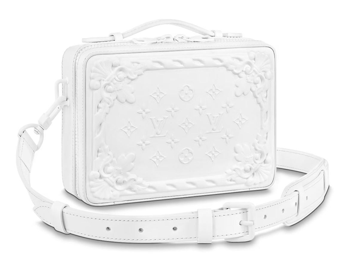 Louis Vuitton LV Ornaments White Handle Soft Trunk Bag