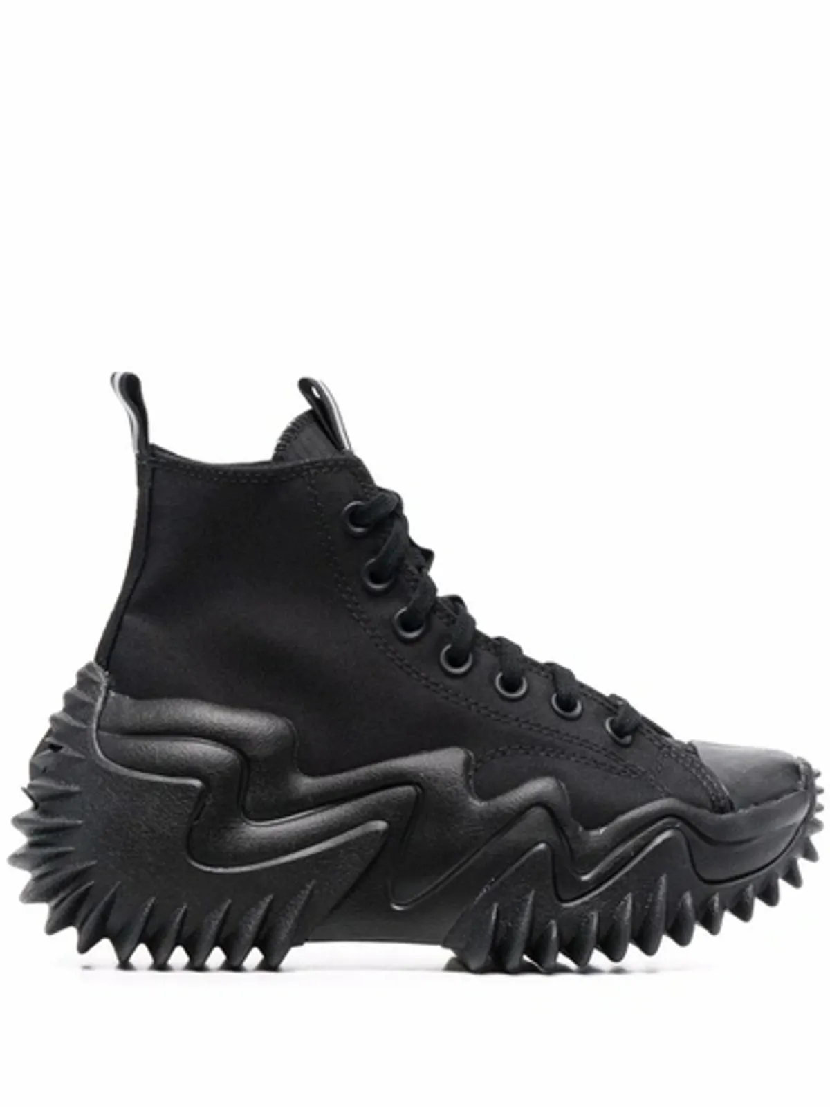 Converse Run Star Triple Black Motion Hi Platform Sneakers
