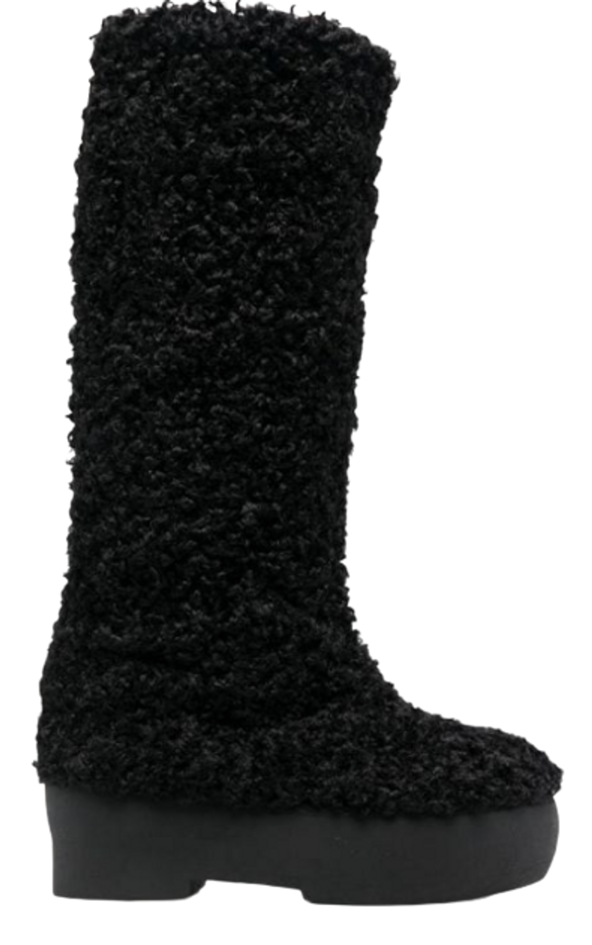 Gia Borghini Gia 22 Black Faux Shearling Boots