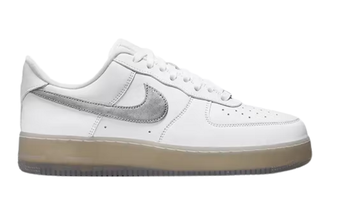 Nike Air Force 1 Low 07 PRM White Metallic Silver Sneakers