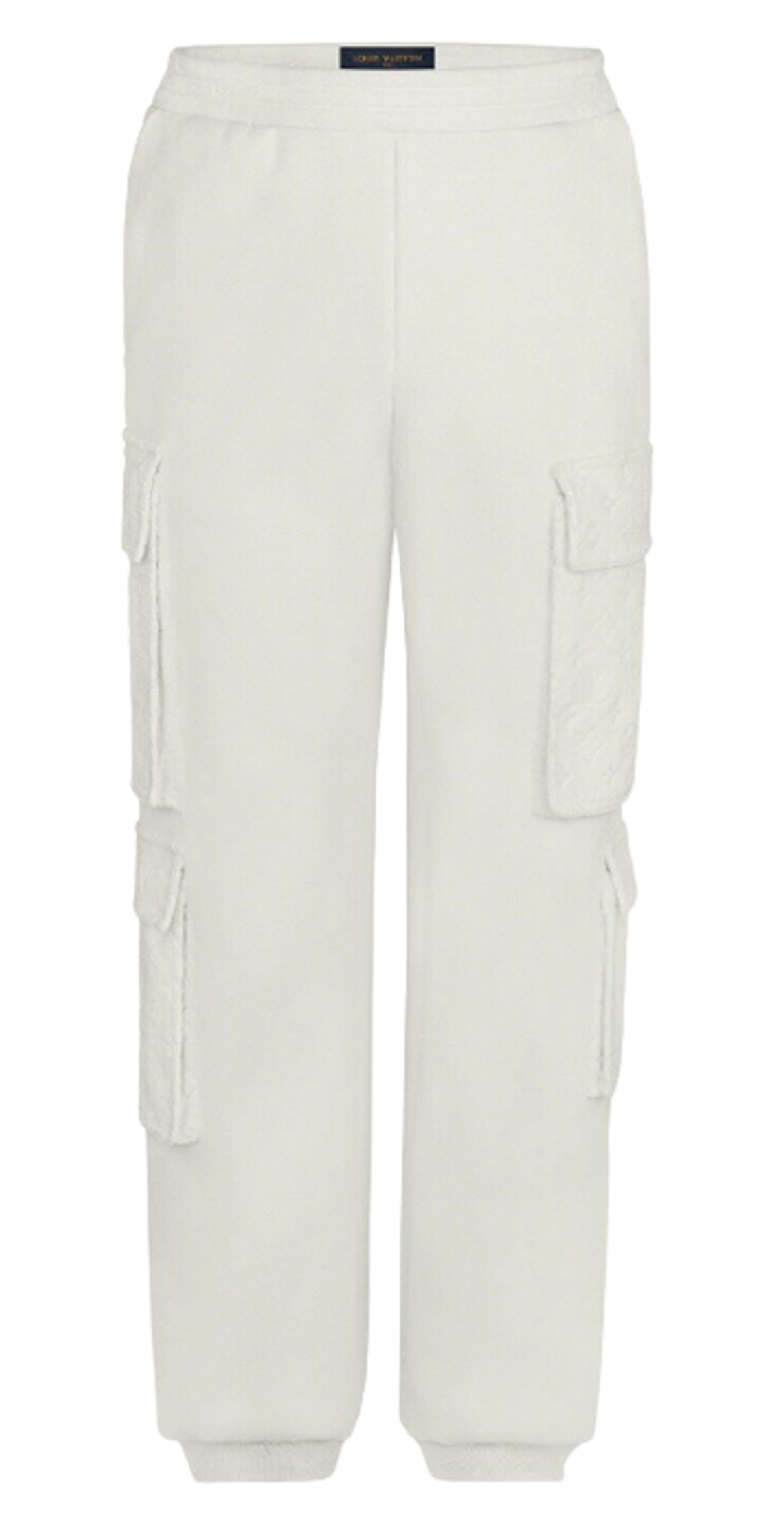 Louis Vuitton White Velour Multi Pocket Pants