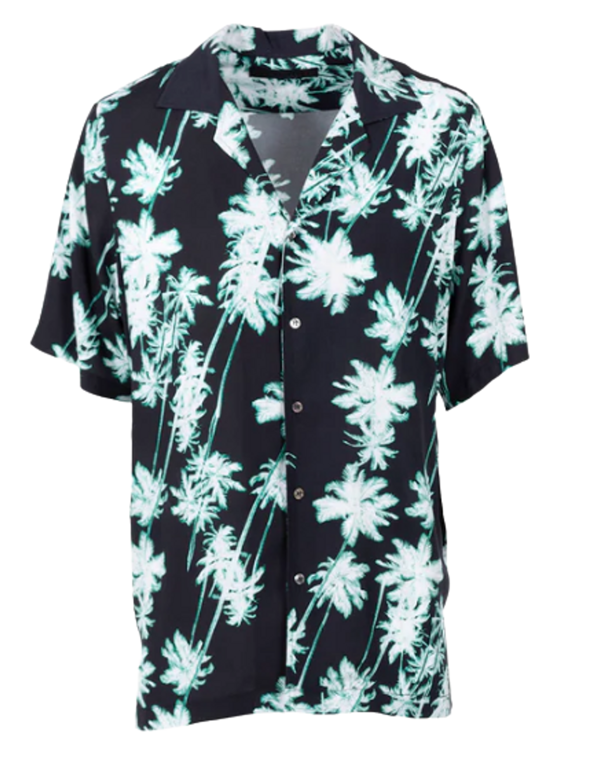 Nubian Tokyo Palm Oc Black Shirt