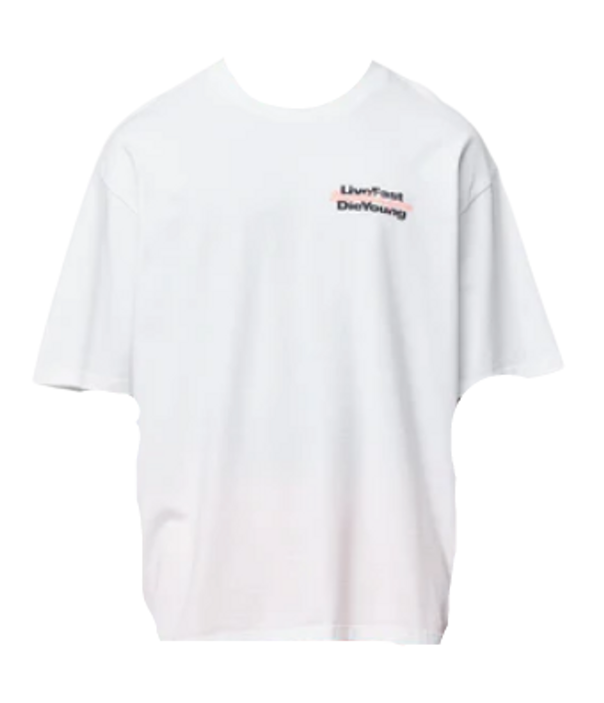 Live Fast Die Young World Washed White T-Shirt