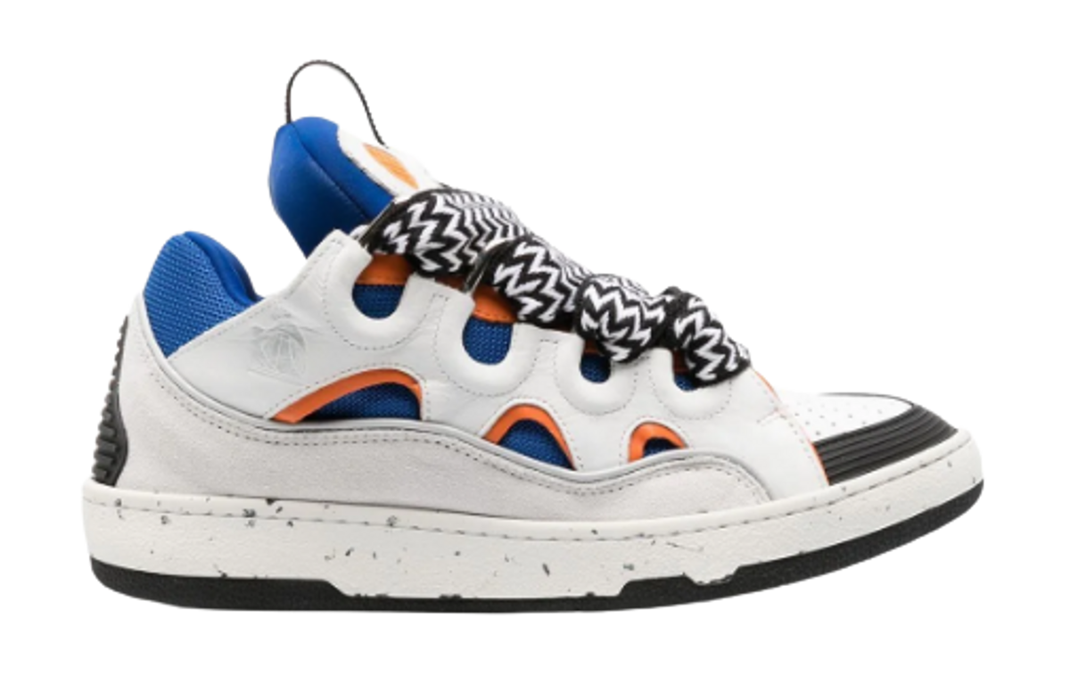 Lanvin Curb Blue Low Top Sneakers