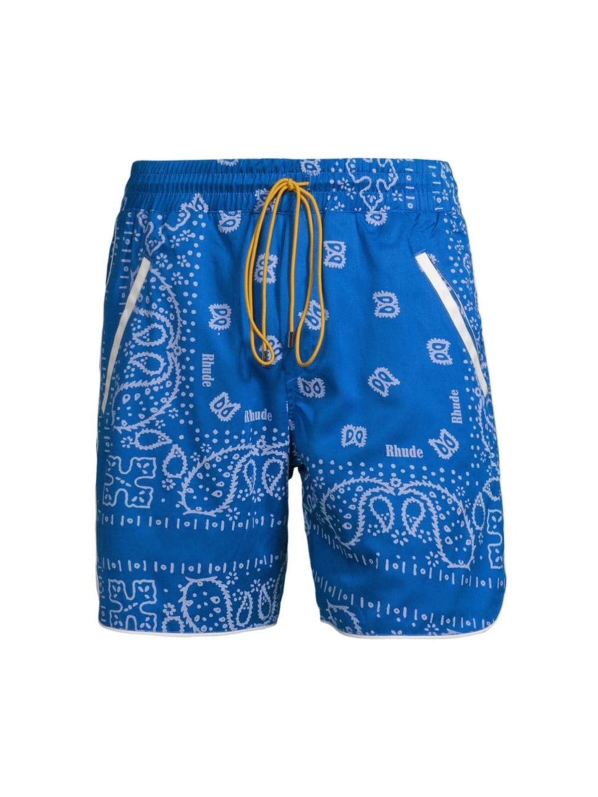 Rhude Track Blue Bandana Swim Shorts