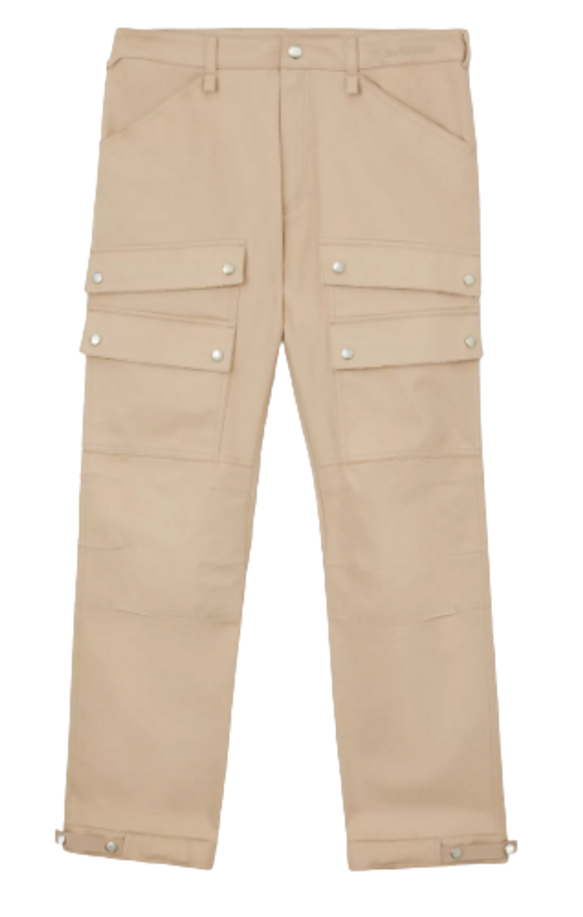 Burberry Beige Embroidered Cargo Pants
